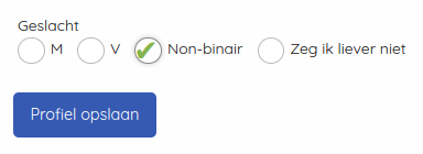 Gender definitie aangepast