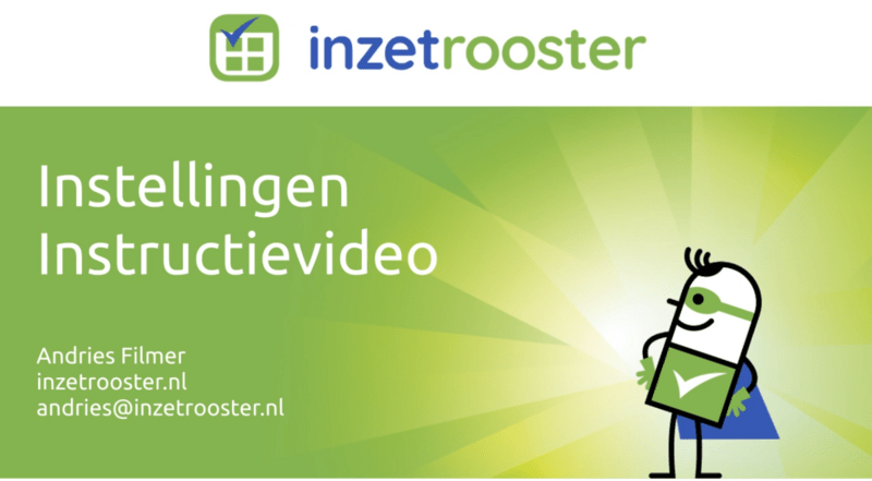 Nieuwe instellingen instructievideo