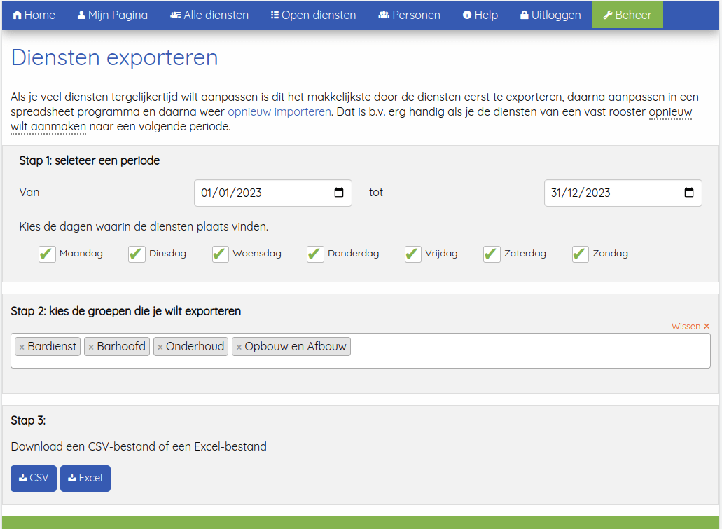 Exporteren van diensten nu ook met dagen