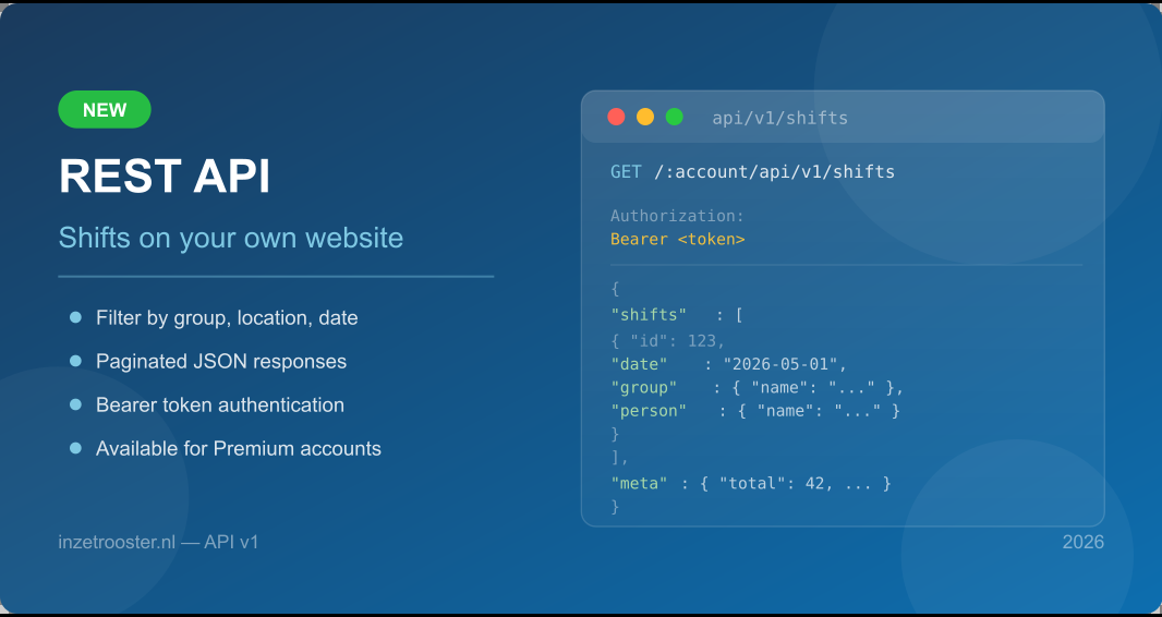 REST API voor het tonen van diensten op je eigen website