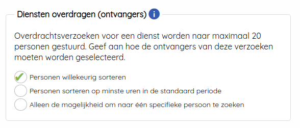 Nieuwe optie voor het overdragen van diensten